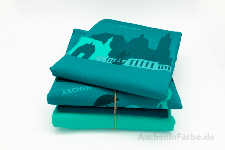 FT Stoff-Paket "Typisch Aachen", mint, L (+ Panel-Set)