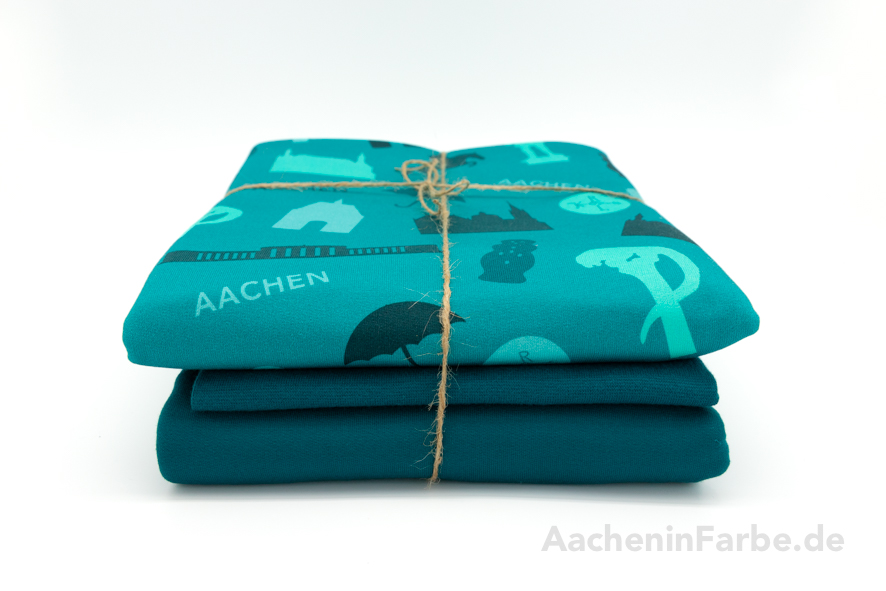 FT Stoff-Paket "Typisch Aachen", petrol-mint