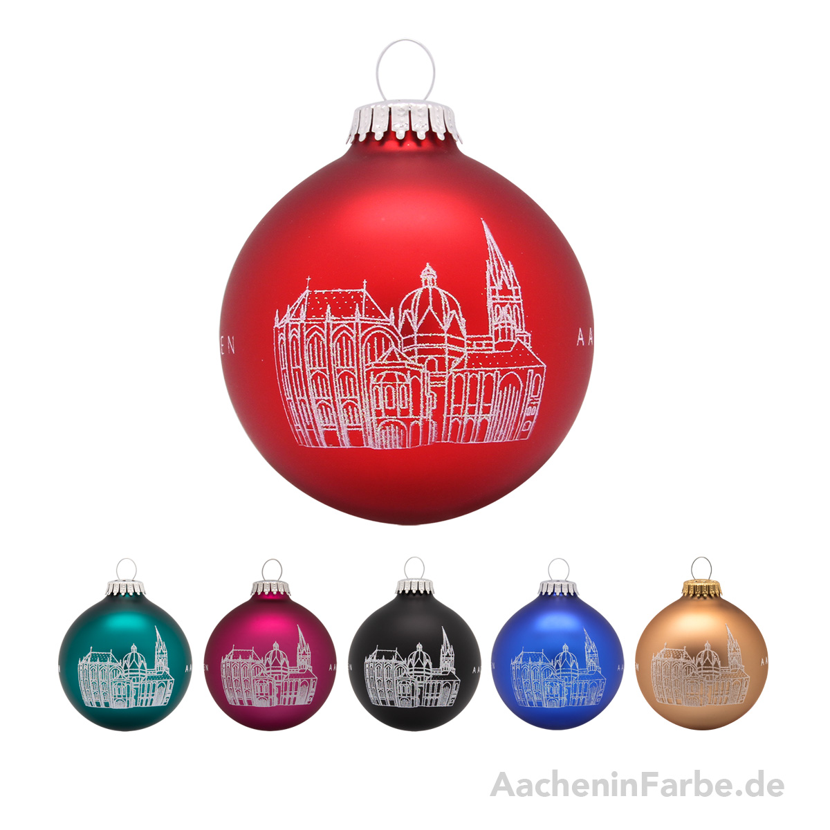 Christbaumkugel "Aachener Dom"