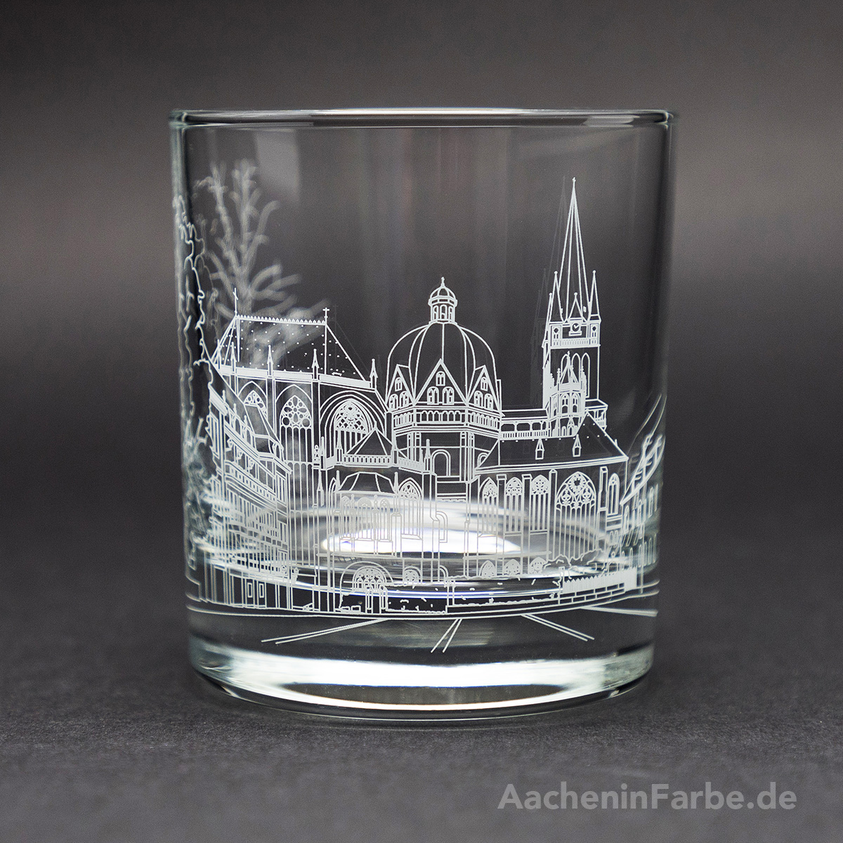 Glas Aachener Dom, weiß